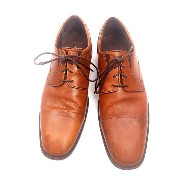 Johnston & Murphy Men\'s Lancaster Cap Toe Tan Brown Oxford Dress Shoes Size 11 M main image 11